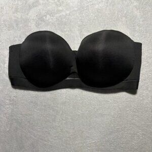 Cacique Women's Black Underwire Strapless Bra Plus Size 46F